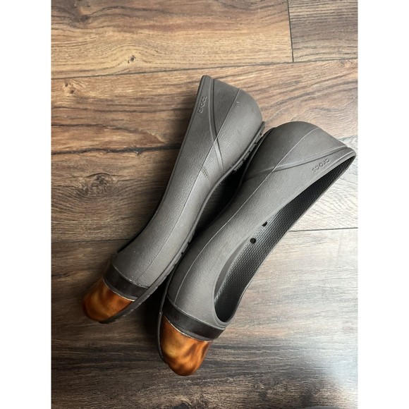 Crocs Womens Cap Toe Tortoise Comfort Slip On Ballet Flats Brown Size 8 - Picture 4 of 4